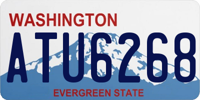 WA license plate ATU6268