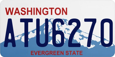 WA license plate ATU6270