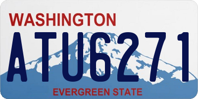 WA license plate ATU6271