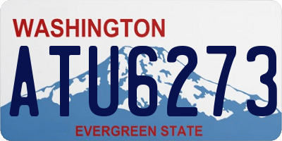 WA license plate ATU6273