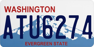 WA license plate ATU6274