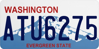 WA license plate ATU6275