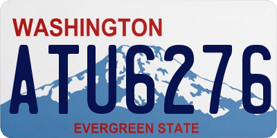 WA license plate ATU6276