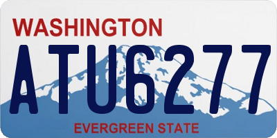 WA license plate ATU6277