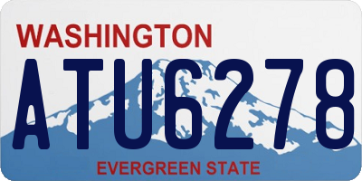 WA license plate ATU6278
