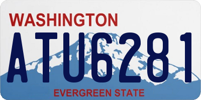WA license plate ATU6281