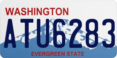 WA license plate ATU6283