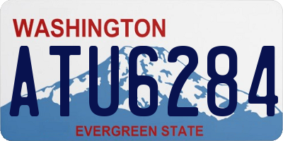 WA license plate ATU6284