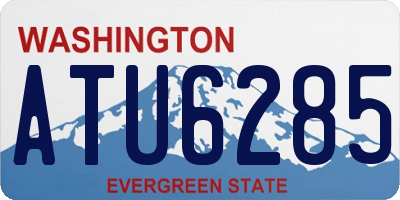 WA license plate ATU6285