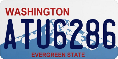 WA license plate ATU6286