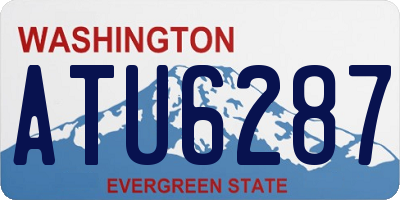 WA license plate ATU6287