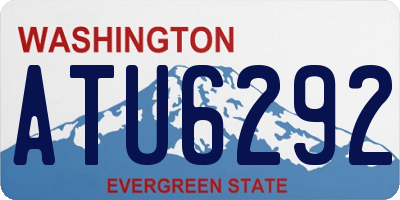 WA license plate ATU6292