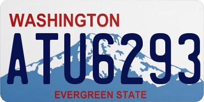 WA license plate ATU6293