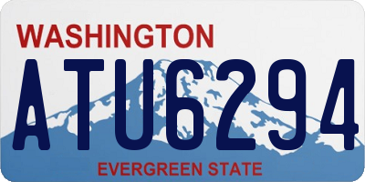 WA license plate ATU6294