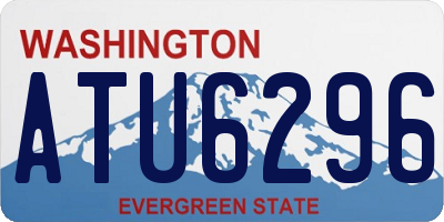 WA license plate ATU6296