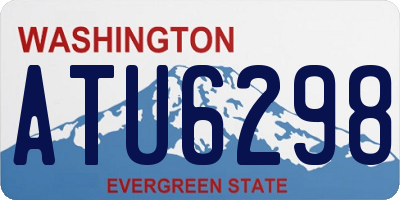 WA license plate ATU6298