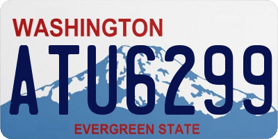 WA license plate ATU6299