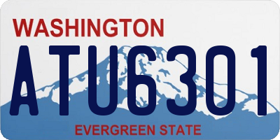 WA license plate ATU6301