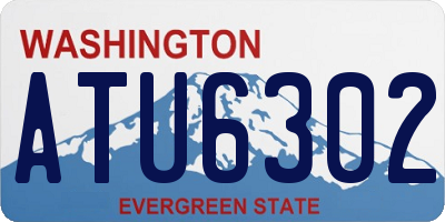 WA license plate ATU6302