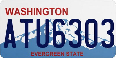 WA license plate ATU6303