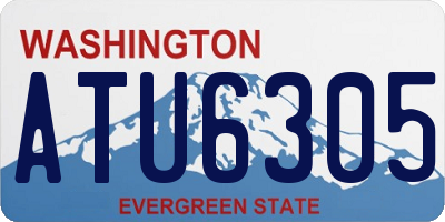 WA license plate ATU6305
