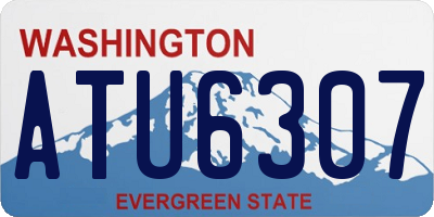 WA license plate ATU6307