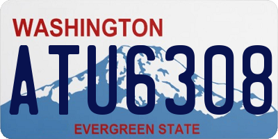 WA license plate ATU6308