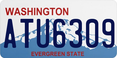 WA license plate ATU6309
