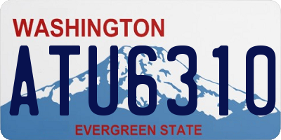 WA license plate ATU6310