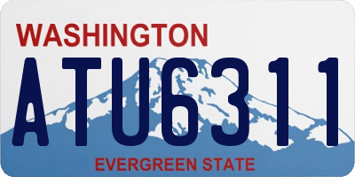 WA license plate ATU6311