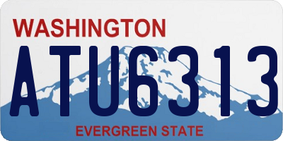 WA license plate ATU6313