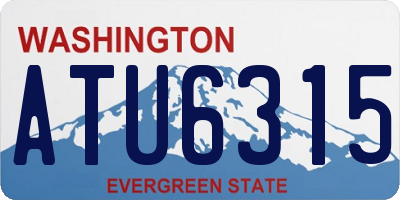 WA license plate ATU6315