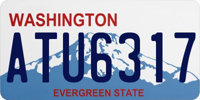 WA license plate ATU6317
