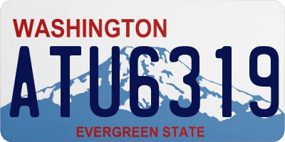 WA license plate ATU6319