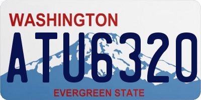 WA license plate ATU6320