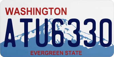 WA license plate ATU6330