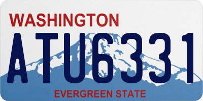 WA license plate ATU6331