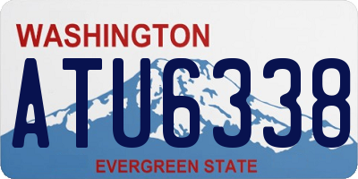 WA license plate ATU6338