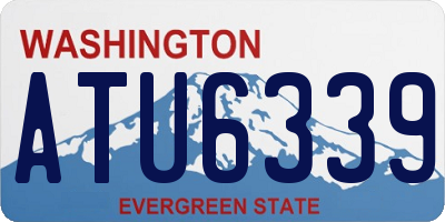 WA license plate ATU6339
