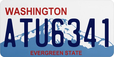WA license plate ATU6341