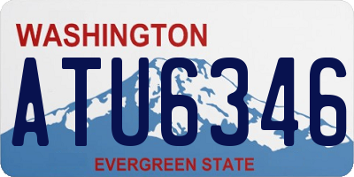 WA license plate ATU6346