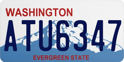WA license plate ATU6347