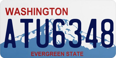 WA license plate ATU6348