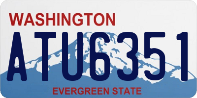 WA license plate ATU6351