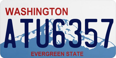 WA license plate ATU6357