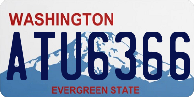 WA license plate ATU6366