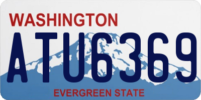 WA license plate ATU6369