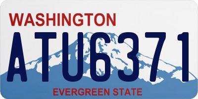 WA license plate ATU6371