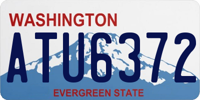 WA license plate ATU6372