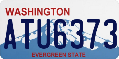 WA license plate ATU6373